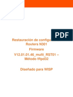 Restauración de Configuración para firmware-N301-V12.01.01.46 Multi RST01