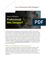 How To Become A Professional Web Designer