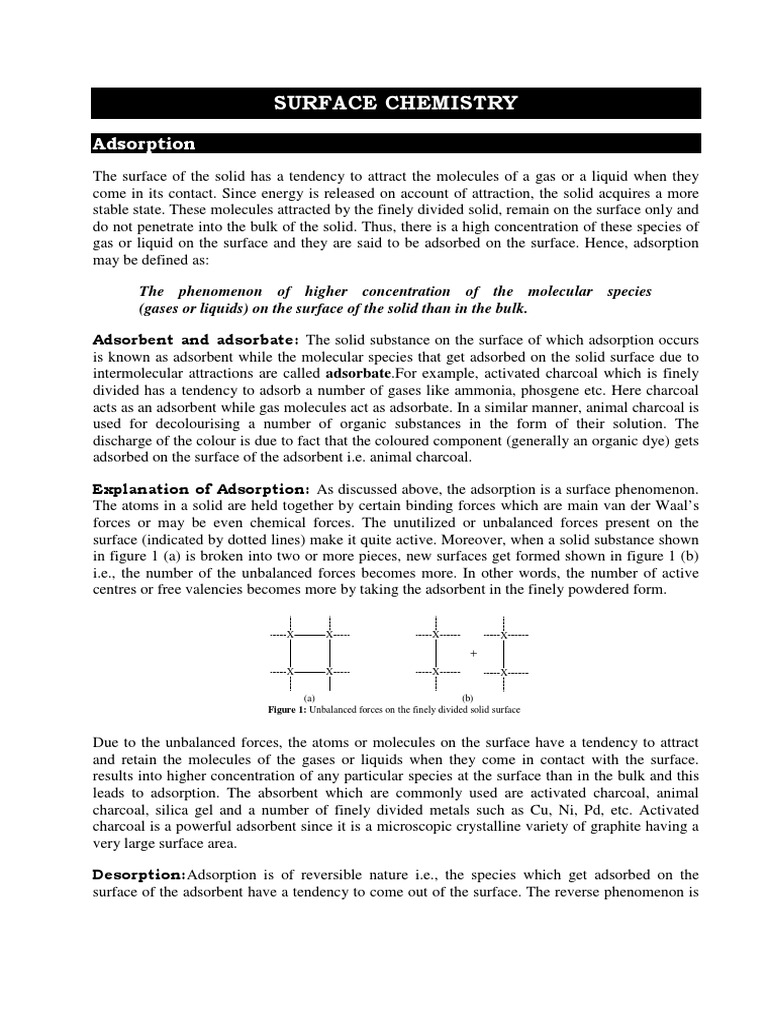 Understanding Adsorption and Absorption | PDF | Adsorption | Colloid