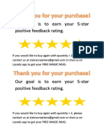 Our Goal Is To Earn Your 5-Star Positive Feedback Rating