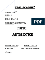 Central academy student project on antibiotics