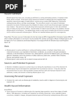 Ethylene Glycol: Hazard Summary