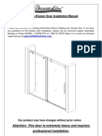 ENIGMA Shower Door Installation Manual: Important