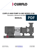 Curflo Ansi Pump G-Line Series G196: Manual