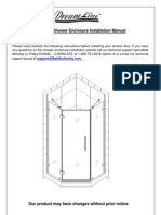 NEOLUX Shower Enclosure Installation Manual Important