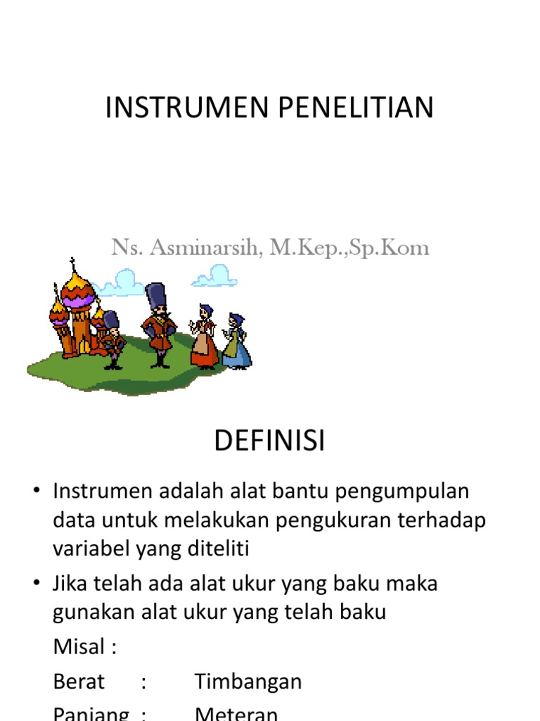 Instrumen Penelitian: Metode & Contoh | PDF