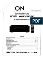Denon AVC 3030 Service Manual