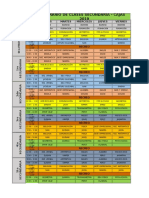 Secondary School Class Schedule - CAJAS 2019