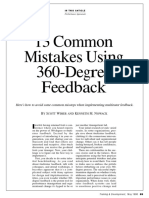 Wimer y Nowack 13 Mistakes Using 360 Degree Feedback
