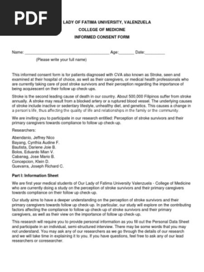 Informed Consent Form