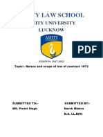 Amity Law School's Guide to Contract Law Scope
