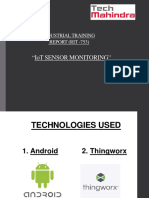 "Iot Sensor Monitoring": Industrial Training REPORT (RIT - 753)