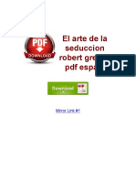 El Arte de La Seduccion Robert Greene PDF Espaol PDF