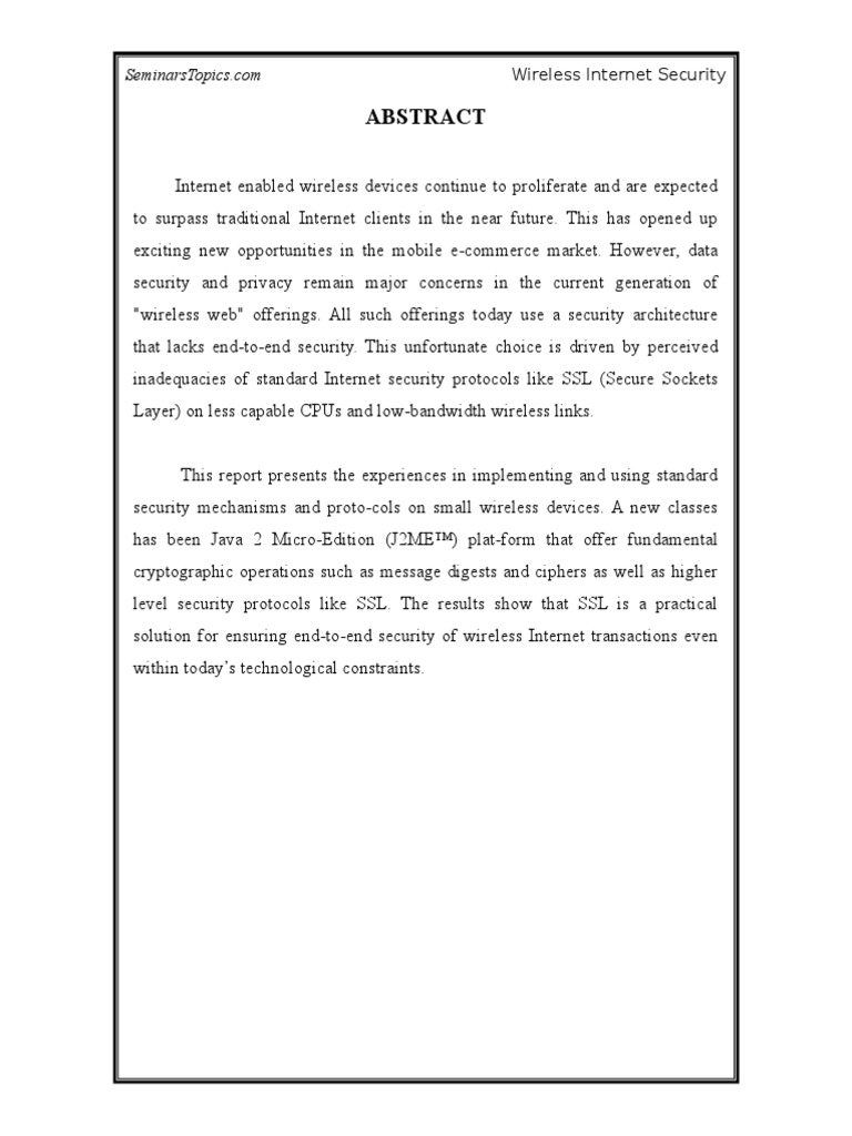 Wireless Internet Security | PDF | Transport Layer Security | Key 
