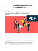 Las 10 Habilidades Blandas Más Solicitadas en El Mercado Laboral