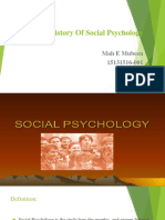 History Of Social Psychology Milestones