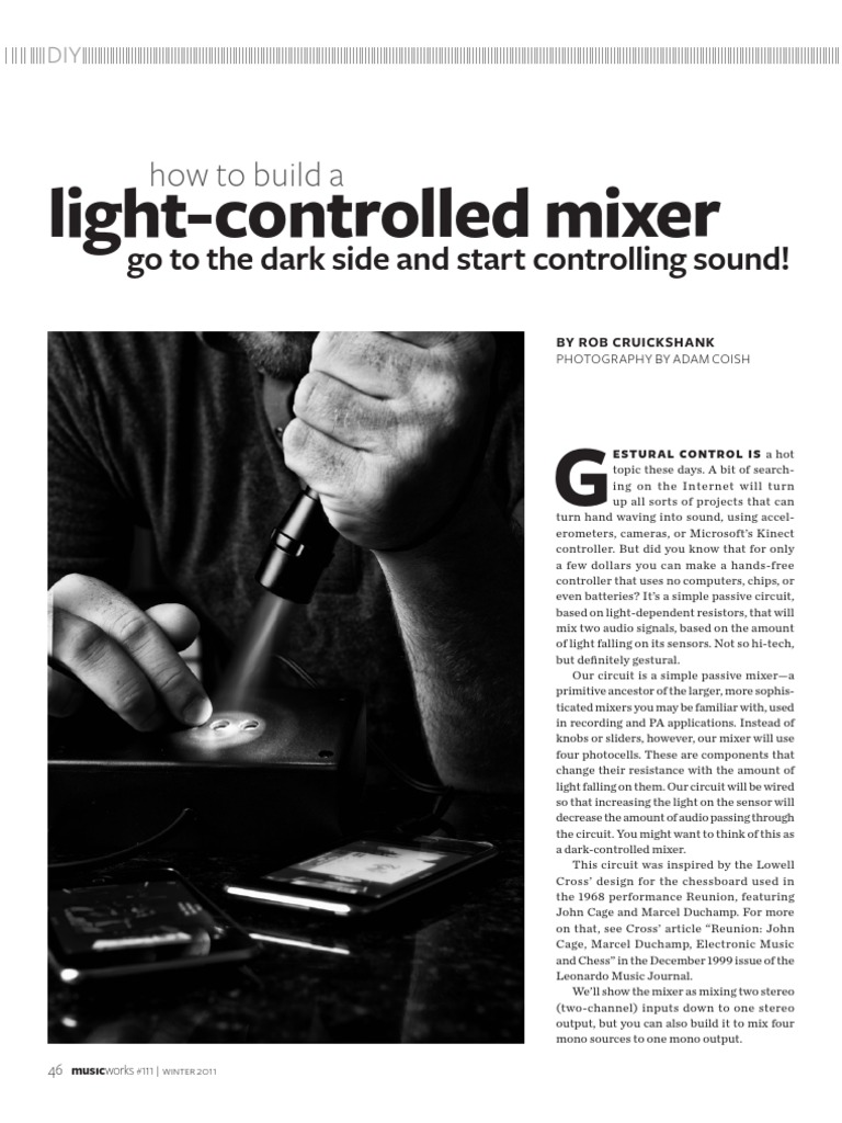 How To Build A Light-Controlled Mixer | PDF | Electrical Connector ...