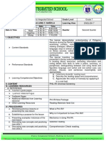 School Grade Level Teacher Sarah Jane C. Nañola Learning Area Section Date Time Quarter