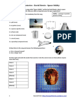 Songswithstories Space Oddity David Bowie Worksheet