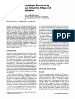 Purification of Recombinant Protein a By