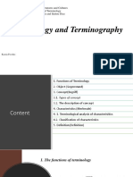 Terminology and Terminography