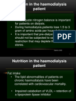 Protein and Fat Intake Guidelines for Hemodialysis Patients