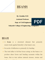 Beams: By: Krutika M H Assistant Professor Dept. of Civil Engineering Sahyadri College of Engineering, Mangaluru