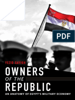 Yezid Sayigh, Owners of The Republic: An Anatomy of Egypt's Military Economy