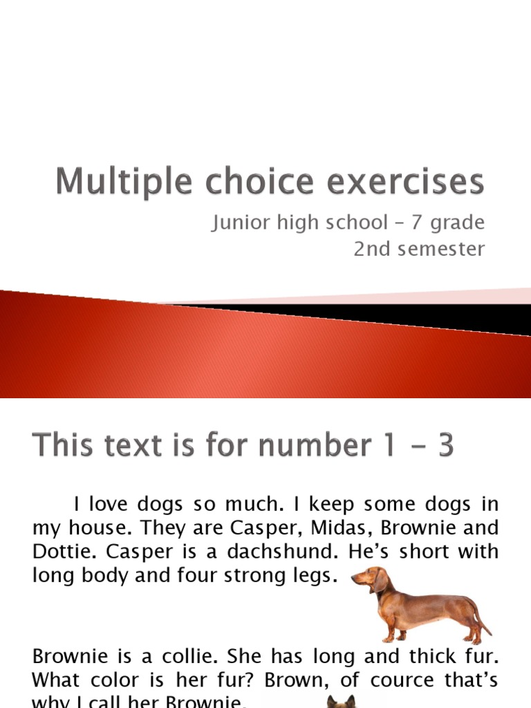 Multiple Choice Exercises | PDF | Television | Drum