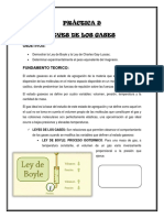 Práctica 9 Leyes de Los Gases: Objetivos