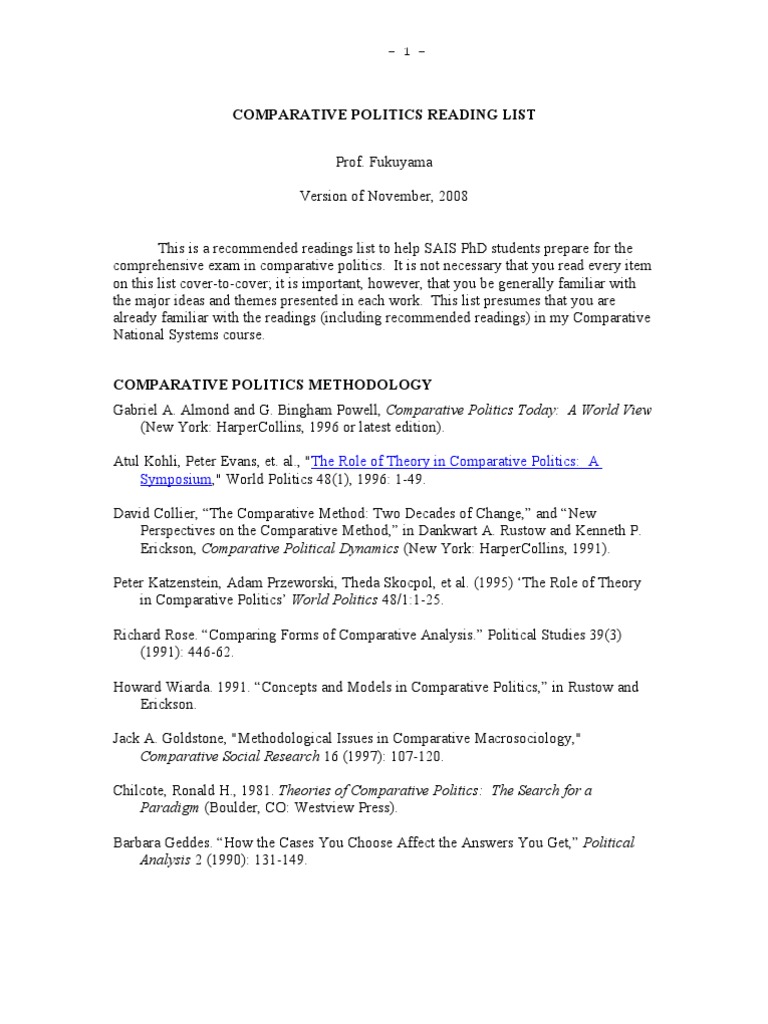 Comparative PHD Readings 1108 PDF