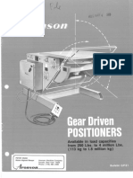Aronson Gear Driven Positioners Brochure