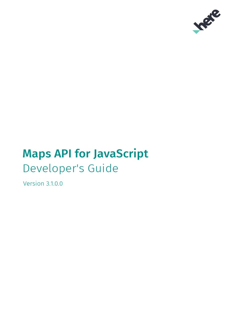 Maps API For JavaScript v3.1.0.0 Developer's Guide | PDF | Application ...