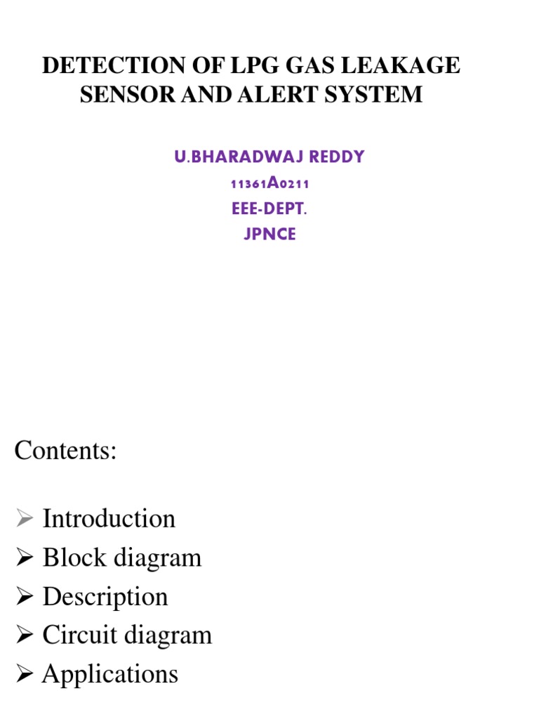 LPG Gas Leakage Detection System | PDF