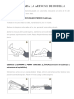 Ejercicios para La Artrosis de Rodilla