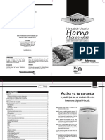 Horno Microondas Assento 1 1 Pulsador Inox PDF