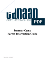 Summer Camp Parent Handbook 2020