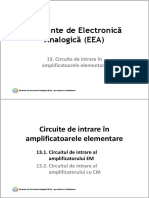 EEA Circuite de Intrare Amplificatoare PDF
