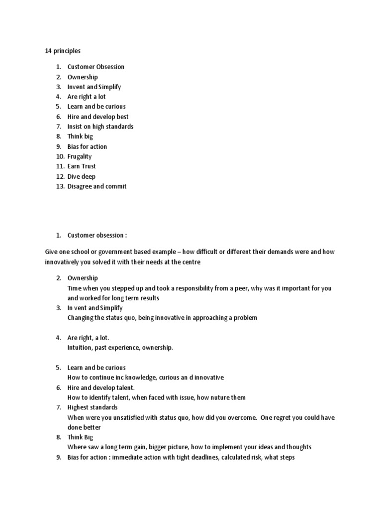 Amazon Interview | PDF | Cognition | Business