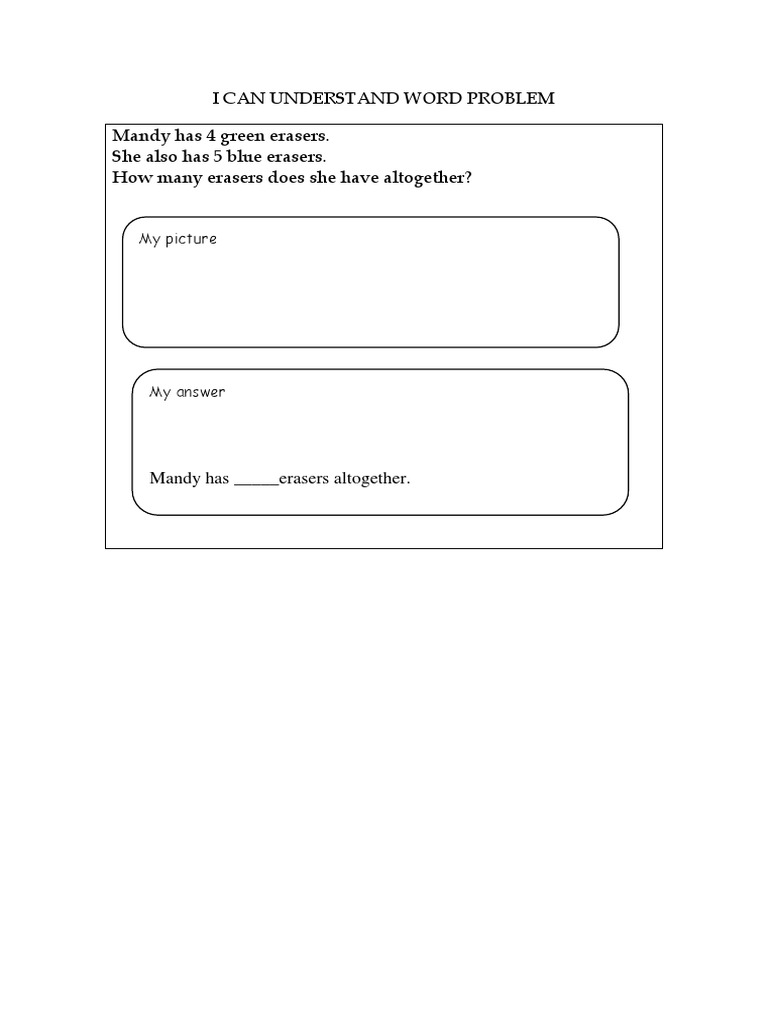 Word Problems for Kids: Math Practice | PDF | Self-Improvement