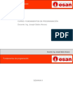 Curso: Fundamentos de Programación Docente: Ing. Joseph Ballon Alvarez
