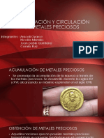 Acumulación y circulación de metales preciosos en el mercantilismo