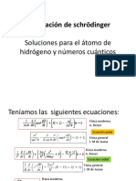 3 - La Ecuación de Schrödinger Soluciones y N° Cuánticos