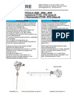 Resistance Thermometer PT100 - RTD (Class B)