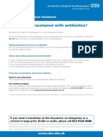 Can I Take Paracetamol With Antibiotics?: Patient Information Factsheet