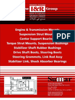 Table of Contents for Automotive Suspension Parts Catalog