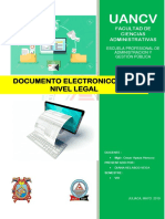 Análisis del documento electrónico con nivel legal