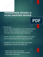 Manajemen Resiko & Keselamatan Pasien