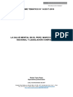 Salud Mental Perú Legislación América Del Sur