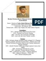 Biodata Perdana Menteri Malaysia